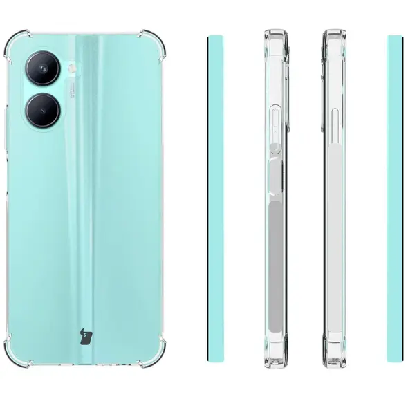 Bizon Case Clear Pack case + 2x screen glass Realme C33 clear
