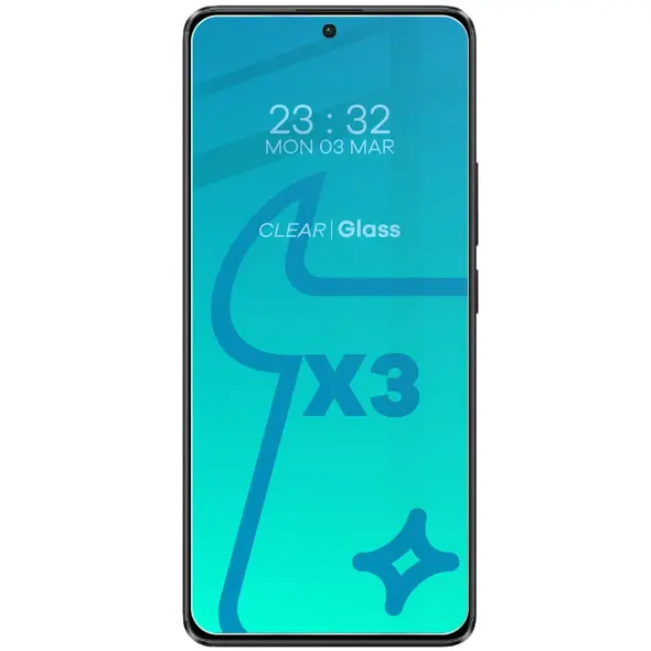 BIZON Clear 3x screen glass + camera glass Xiaomi Poco X6 / Redmi Note 13 Pro 5G