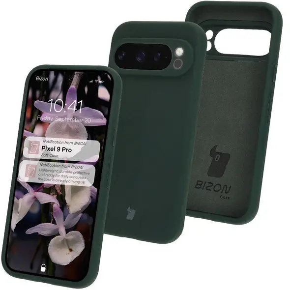 Bizon Soft Case Google Pixel 9 Pro dark green