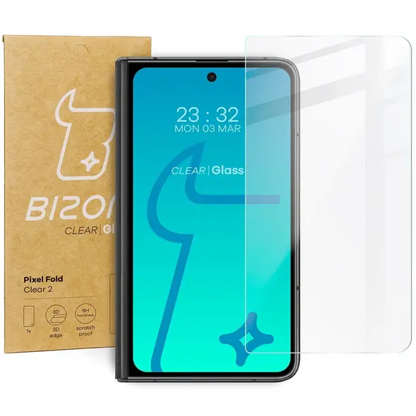 Bizon Glass Clear 2 Pixel Fold