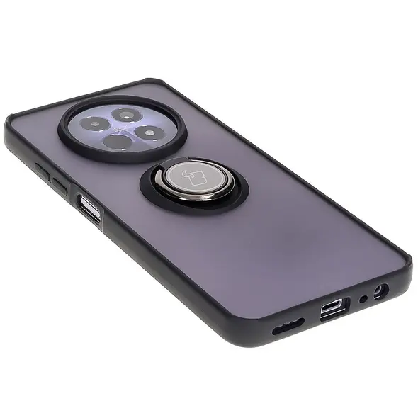 Bizon Case Hybrid Ring Realme 12 / 12x smoky with a black frame