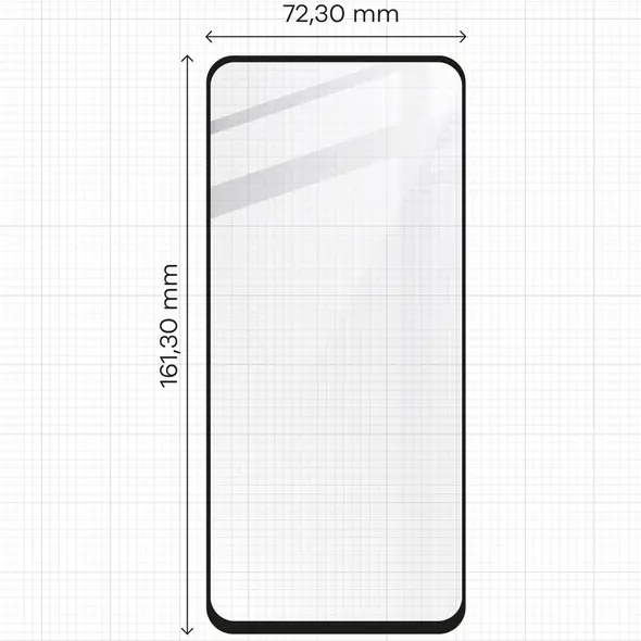 Bizon Edge 2x tempered screen glass with frame + camera glass Realme 12/12x