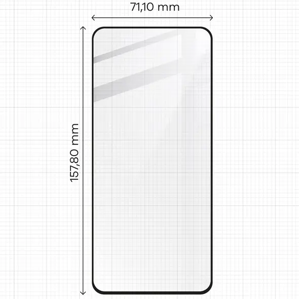 Bizon Glass Edge 2 Realme 12+ 5G black