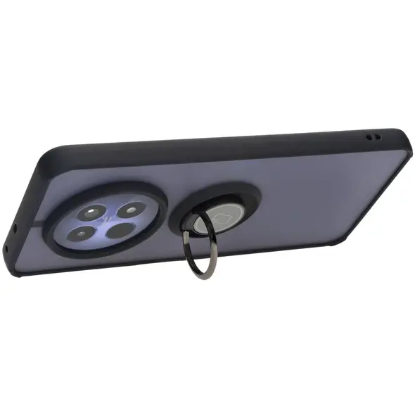 Bizon Case Hybrid Ring Realme 12 / 12x smoky with a black frame
