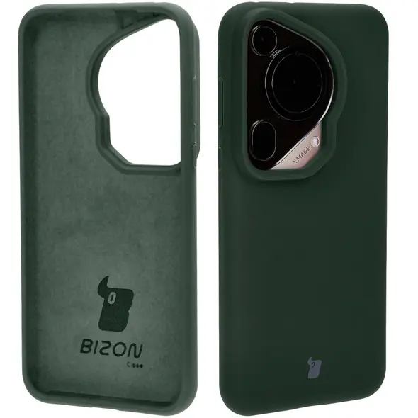 Bizon Soft Case Huawei Pura 70 dark green