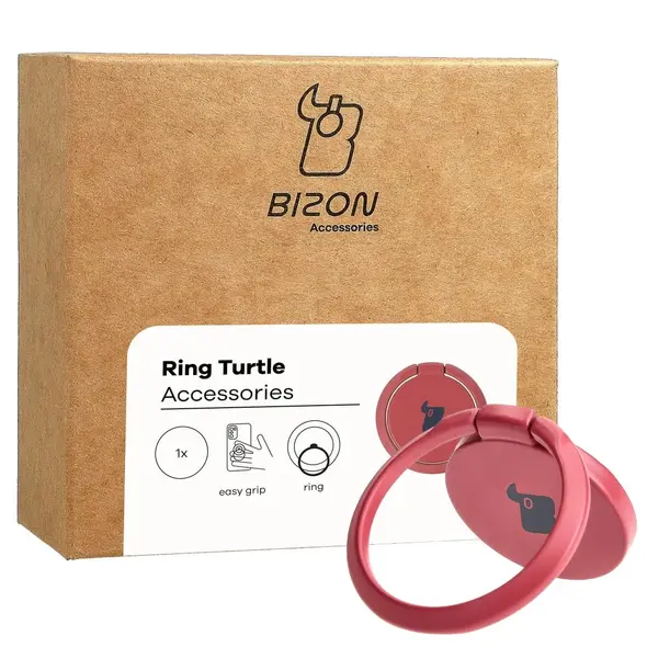 Bizon Accessories Ring Turtle universal pink