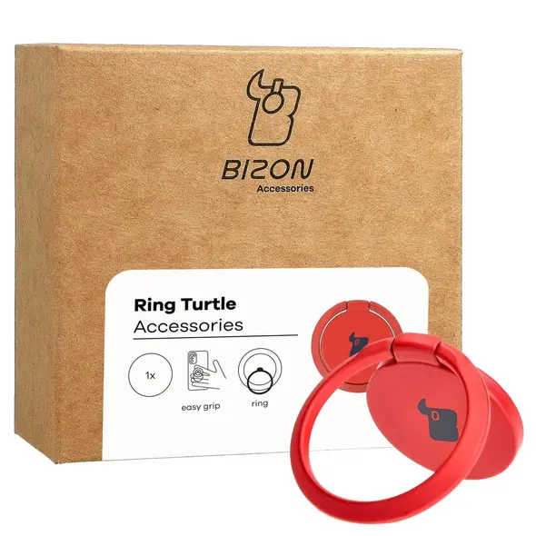 Bizon Accessories Ring Turtle universal red