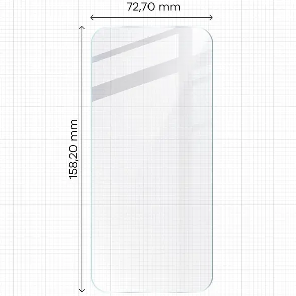 BIZON Clear 3x screen glass + camera glass Nothing Phone (2a)