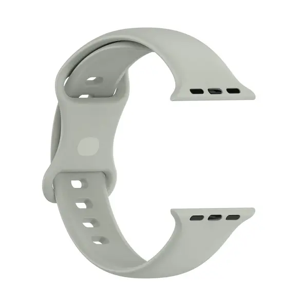 Bizon Strap Watch Silicone Apple Watch 44/45/46/49 mm light grey