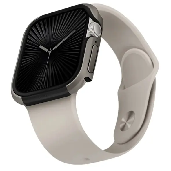 UNIQ Valencia Apple Watch Series 46mm titanium silver