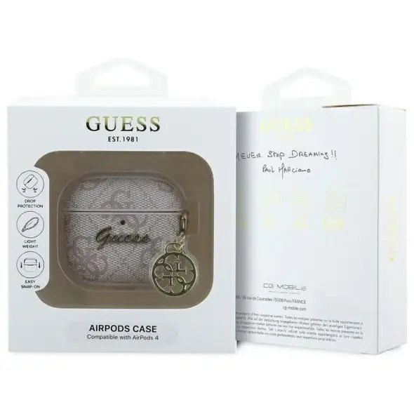 Guess GUA4G4GSMP Apple AirPods 4 cover 4G Charm Collection pink