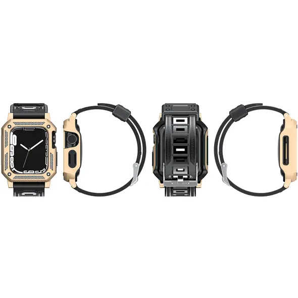 Bizon Strap + Case Watch Armor Apple Watch 40 / 41mm gold