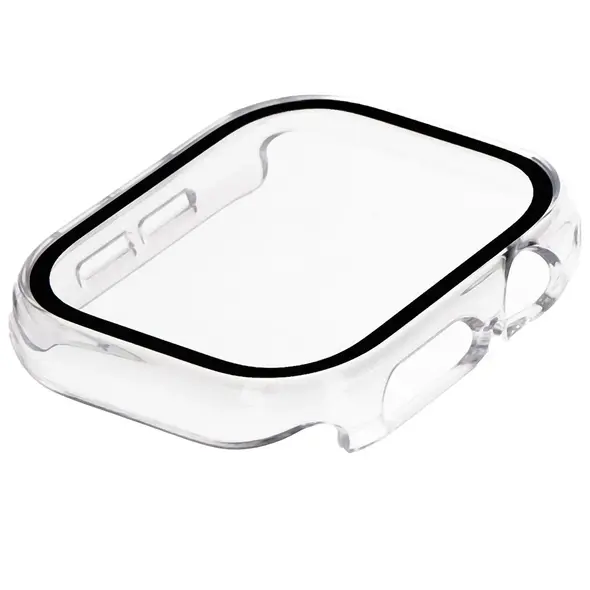 Bizon Case+Glass Watch Apple Watch 10 42mm clear