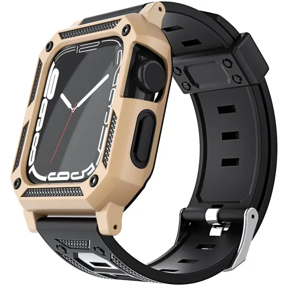 Bizon Strap + Case Watch Armor Apple Watch 40 / 41mm gold