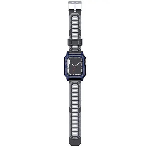 Bizon Strap + Case Watch Armor Apple Watch 40 / 41mm navy blue