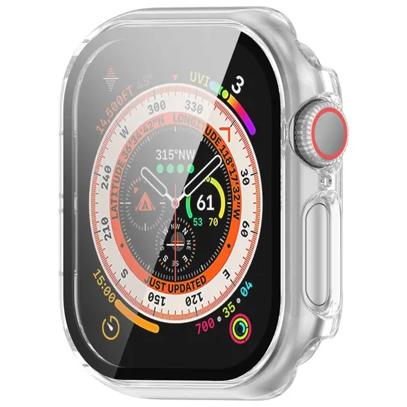 Bizon Case+Glass Watch Apple Watch 10 42mm clear