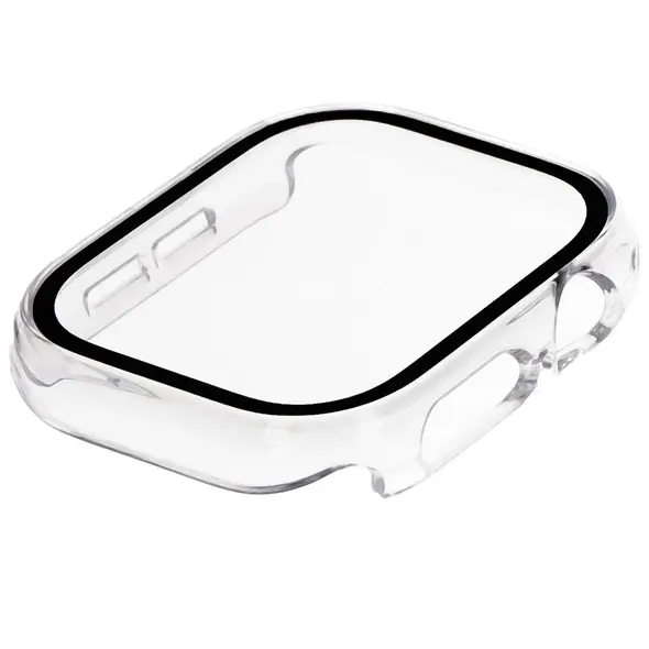 Bizon Case+Glass Watch Apple Watch 10 46mm clear