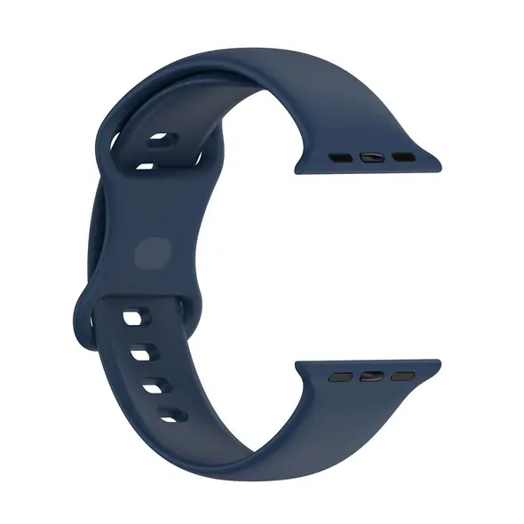Bizon Strap Watch Silicone Apple Watch 44/45/46/49 mm navy blue