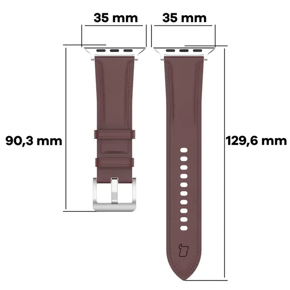 Bizon Strap Watch Casual Apple Watch 44/45/46/49mm dark brown
