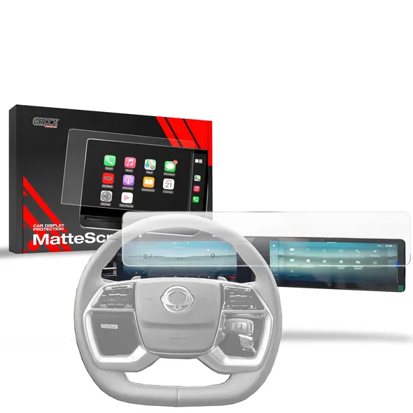 Matte GrizzGlass CarDisplay Protection SsangYong Torres EVX 12,3" 2024