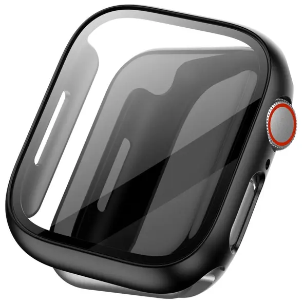 Bizon Case Case + Glass Set Apple Watch 8/7 45mm black