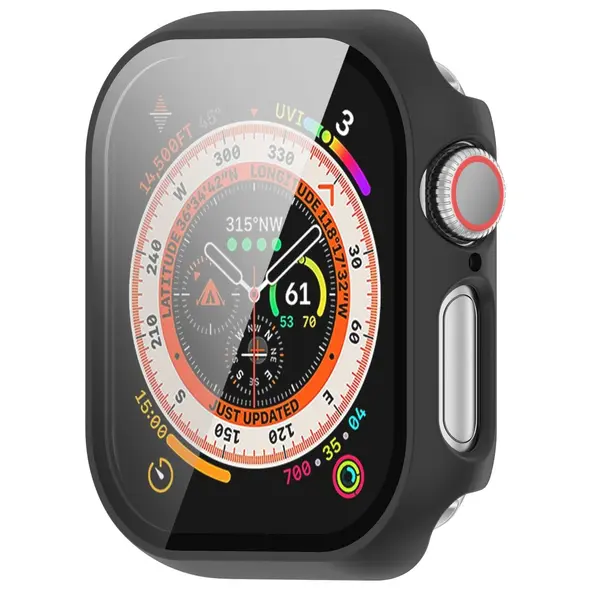 Bizon Case+Glass Watch Apple Watch 10 42mm black