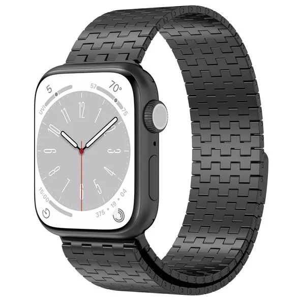 Bizon Strap Watch Titanium Apple Watch 44/45/49mm black