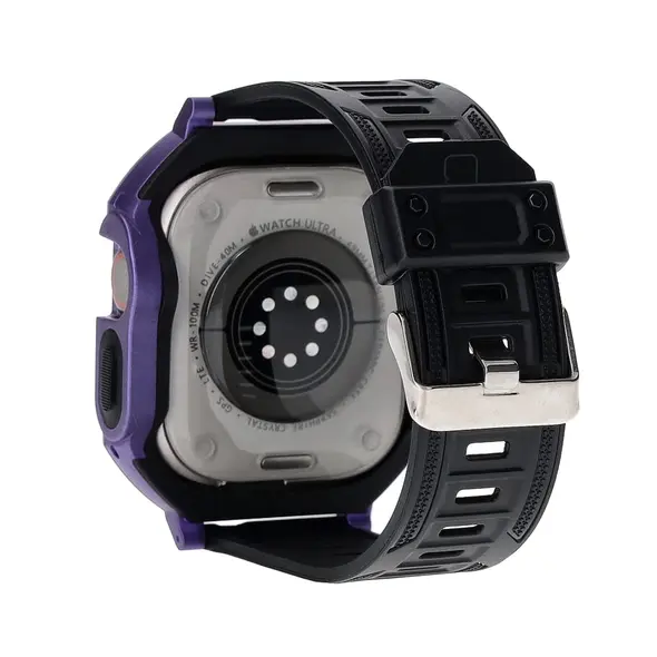 Bizon Strap + Case Watch Armor Apple Watch Ultra 49mm purple