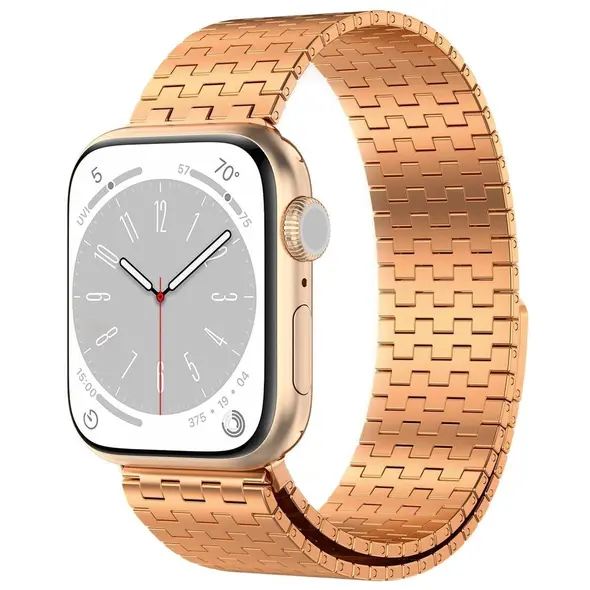 Bizon Strap Watch Titanium Apple Watch 44/45/46/49 mm rose gold