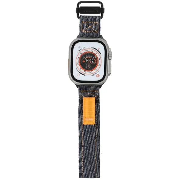 Bizon Strap Watch Urban Apple Watch 44/45/46/49 mm dark blue denim
