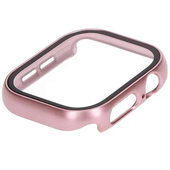 Bizon Case+Glass Watch Apple Watch 10 42mm light pink