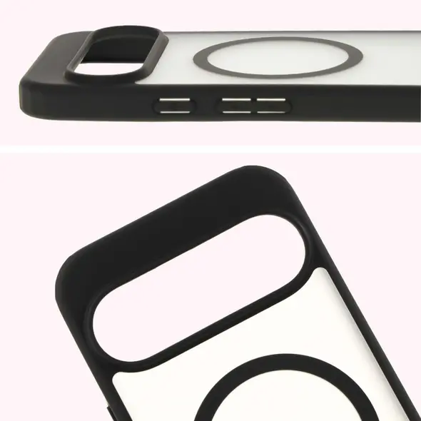 Bizon Case MatteO Google Pixel 9/9 Pro transparent with black frame