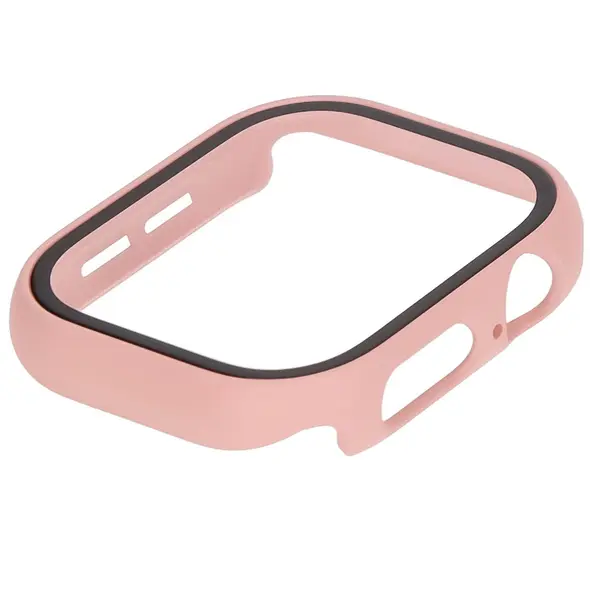 Bizon Case+Glass Watch Apple Watch 10 42mm pink
