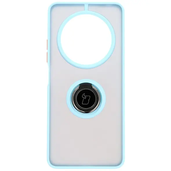 Bizon Case Hybrid Ring Xiaomi Redmi 14C 4G / POCO C75 smoky with a light blue frame