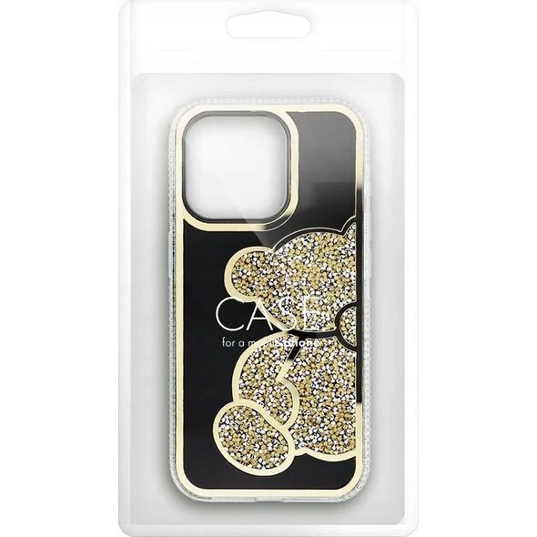 OEM Futerał TEDDY BEAR do IPHONE 15 Pro Max złoty