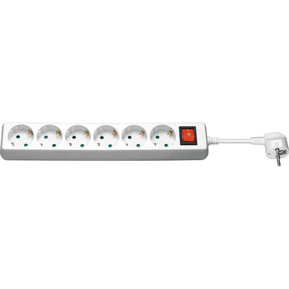 Listwa zasilająca MicroConnect 6 gniazd 3 m biała (GRU0063W)
