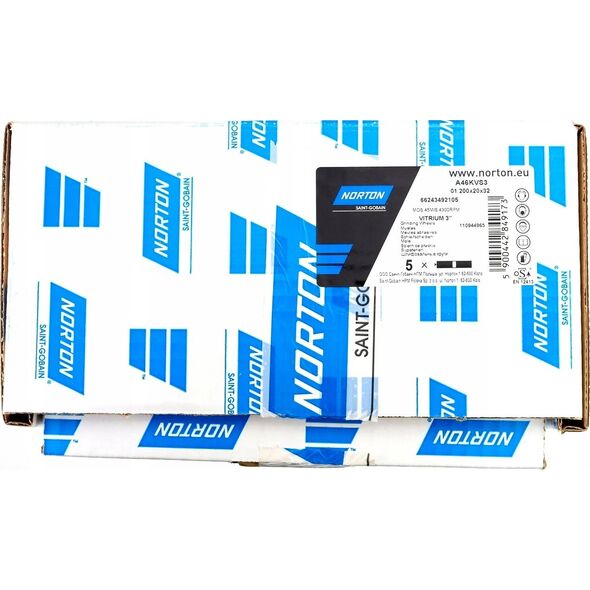 Norton Clipper Δίσκος λείανσης 200x32x32mm Norton 66243492129 01_200x32x32_A60KVS3 7938894 5900442849234