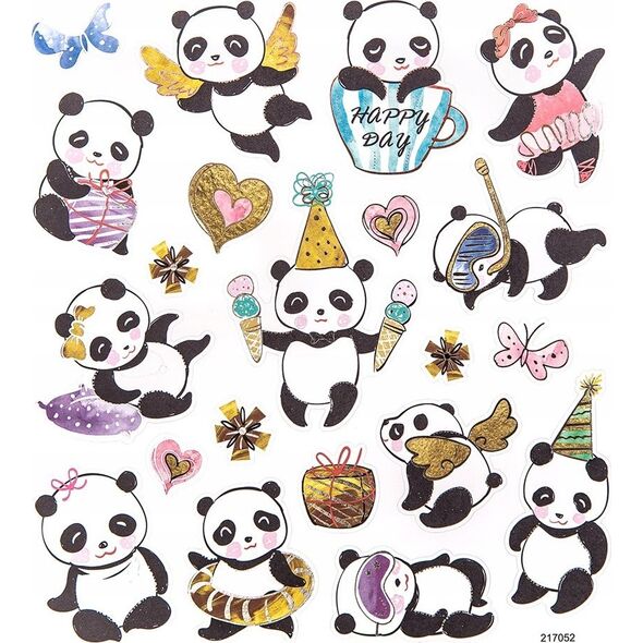 Αυτοκόλλητα DP Craft - Panda 21 τεμ 6881609 5907590007196