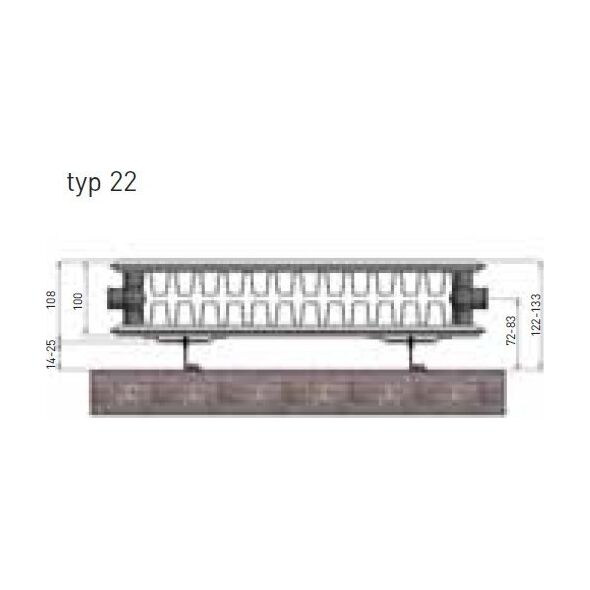 Stelrad GRZEJNIK TERMO TEKNIK K33/500X1600 / 2630W