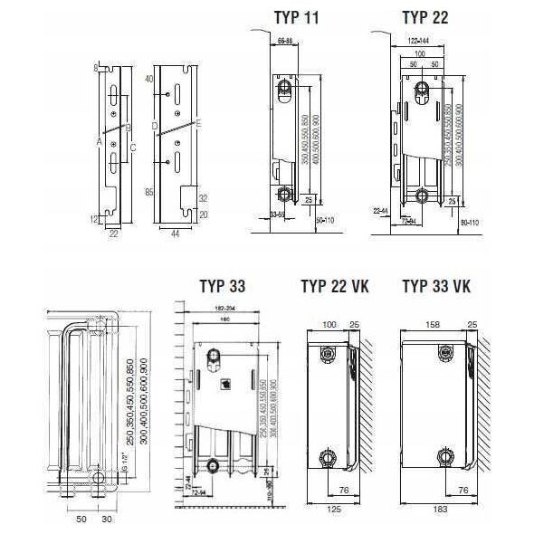 Stelrad GRZEJNIK TERMO TEKNIK K33/500X1600 / 2630W