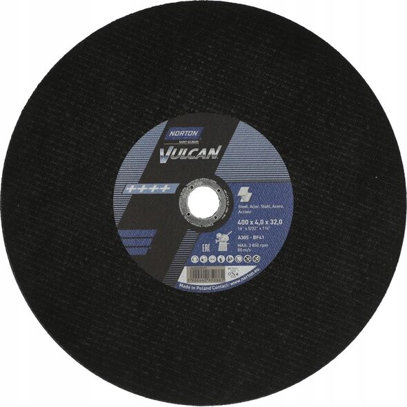Δίσκος κοπής Norton Clipper A30S-400X4.0X25.4-T41 NOR-VULCAN FIX80 7938843 5900442650854