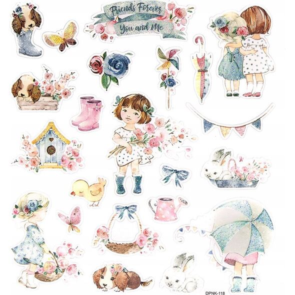 Αυτοκόλλητα Dalprint DPCRAFT Marisella x Me glitter 22 τεμ. Dalprint 8128007 5903925000047