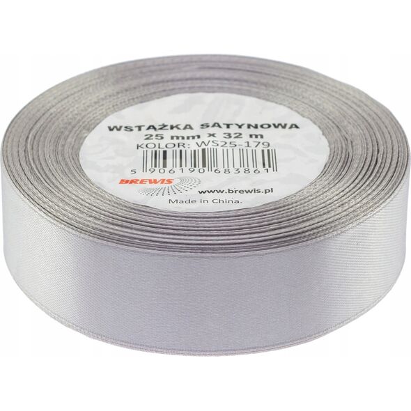 BREWIS BREWIS σατέν κορδέλα 25mm/32mm χρώμα 179 γκρι Brewis 8131153 5906190683861