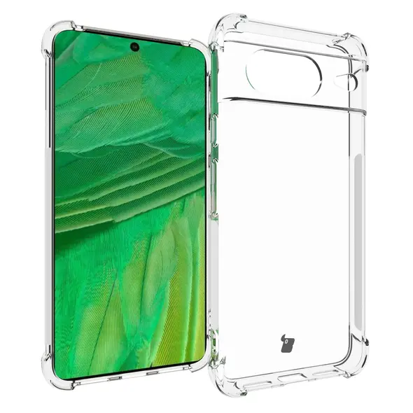Bizon Case Clear Pack case + 2x screen glass Google Pixel 8 clear