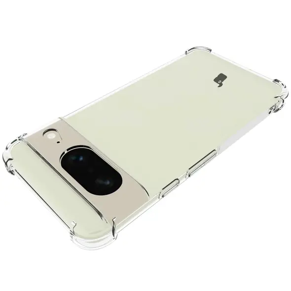 Bizon Case Clear Pack case + 2x screen glass Google Pixel 8 clear