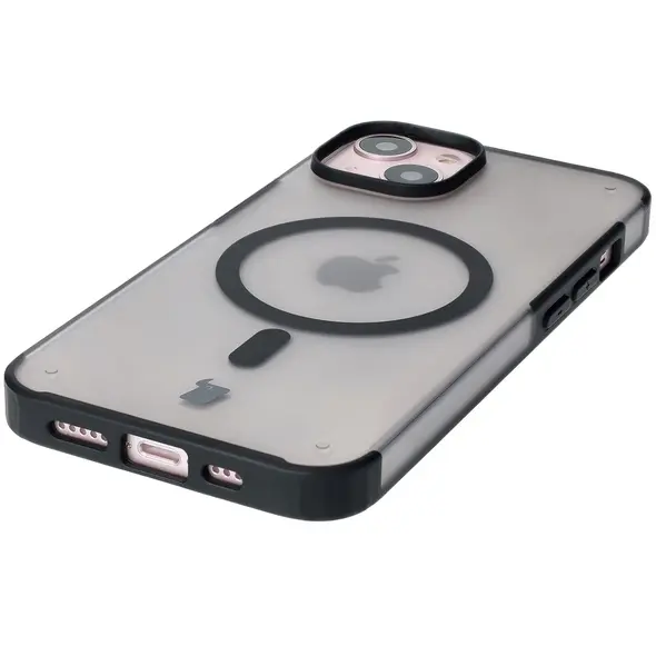 Bizon Case MatteO Apple iPhone 14 / Phone 13 transparent with black frame