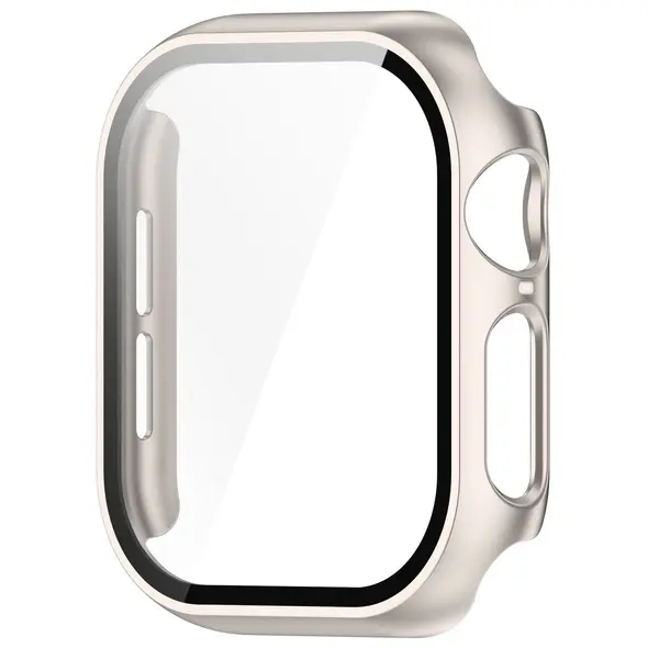 Bizon Case+Glass Watch Apple Watch 10 46mm champagne