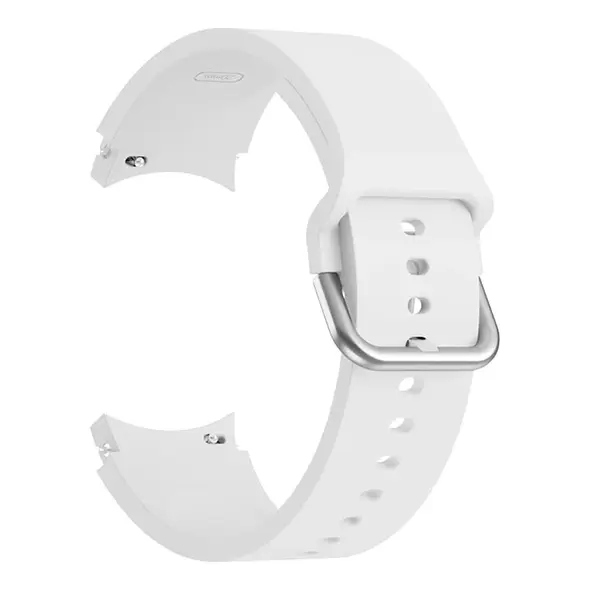 Bizon Strap Watch Silicone Samsung Galaxy Watch 20 mm white