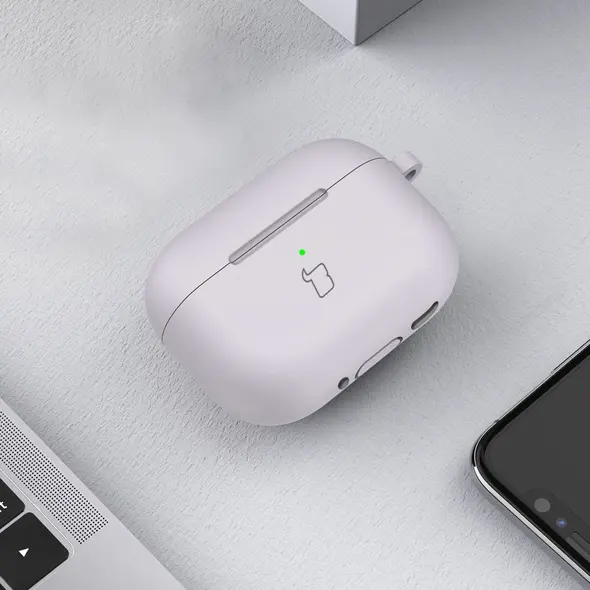 Bizon Case Headphone Silicone Apple AirPods 4 light purple