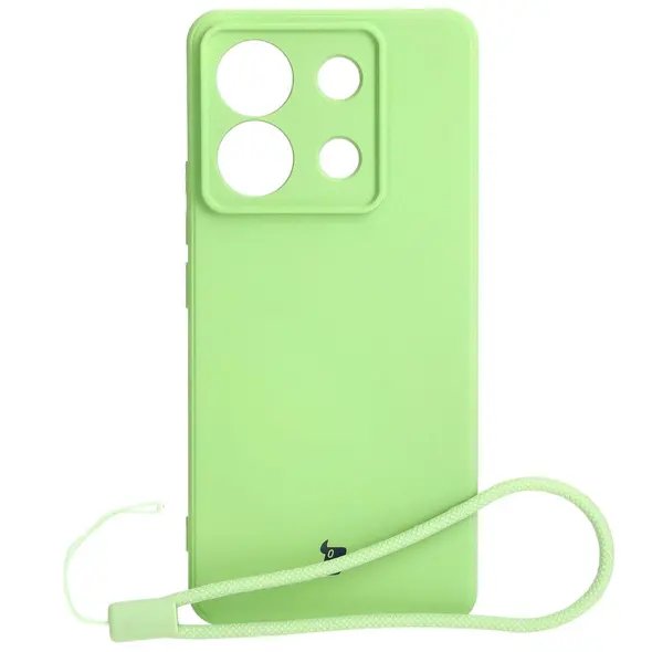 Bizon Case Silicone Sq Xiaomi Poco X6 / Xiaomi Redmi Note 13 Pro 5G light green